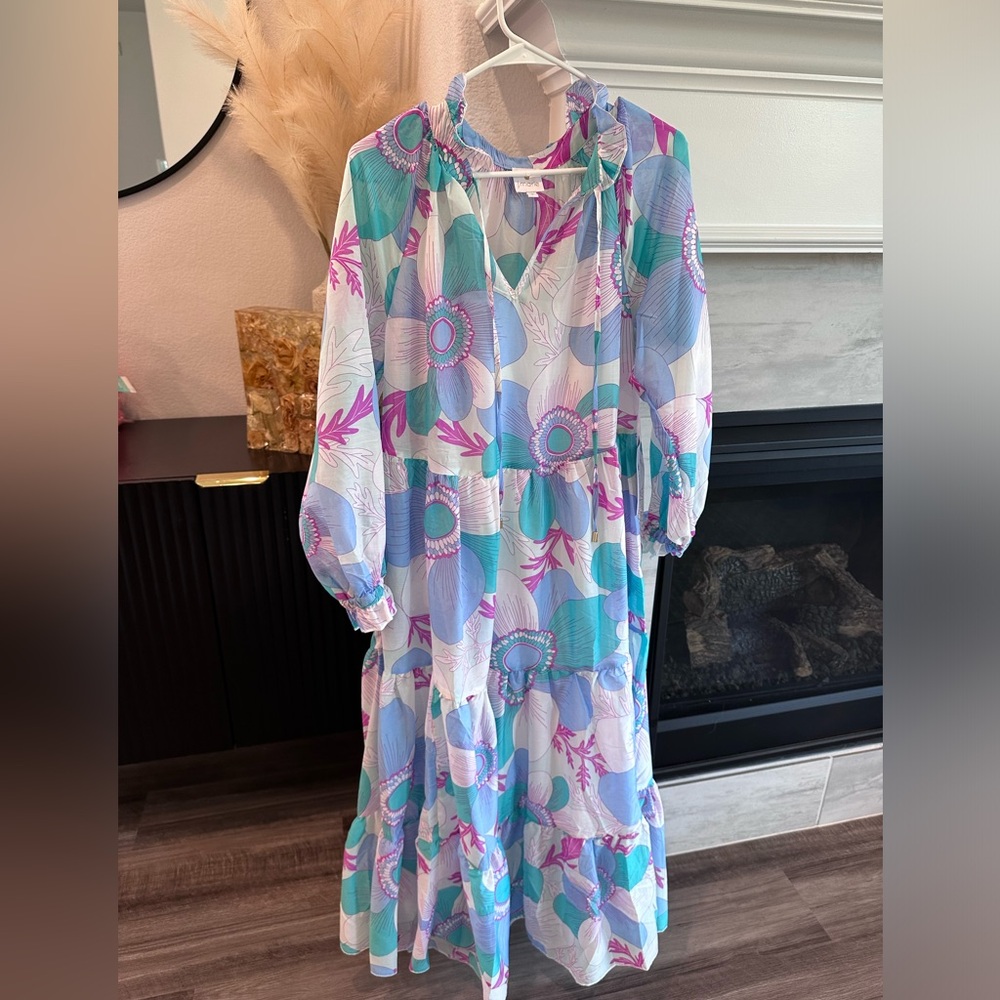J marie colorful maxi dress